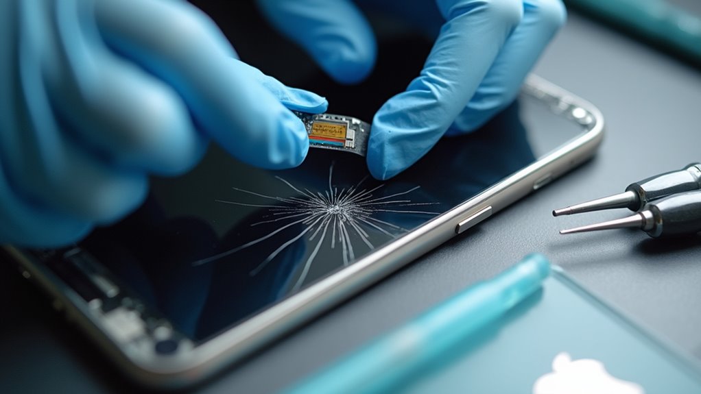 proces wymiany ekranu iPhone'a