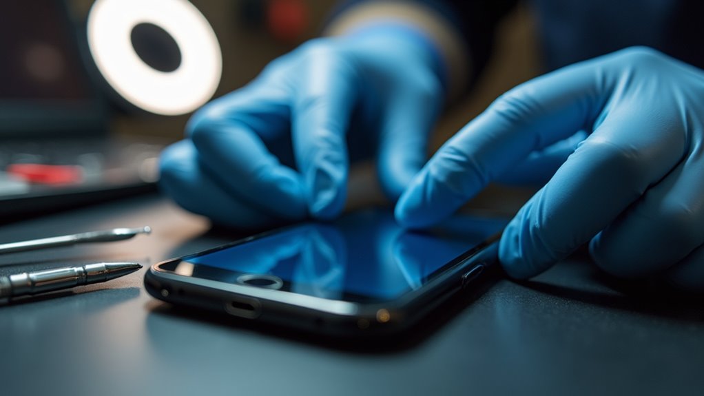 precyzyjna wymiana wyświetlacza iPhone'a